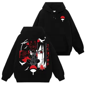 [Uchiha Fashion] Limited Itachi Sasuke Uchiha - Naruto Shippuden #77 Hoodie T-Shirt Sweatshirt, Retro Vintage Unisex Graphic 90s Cotton, Gift For Wibu, Anime Manga Y2K Streetwear