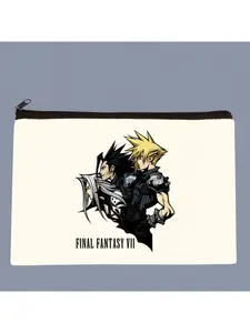 Final Fantasy Game Cloud Strife Buster cactus  Cute Mini Coin Purse Canvas Student Wallet Coin Case Zipper Hand Female Key Case