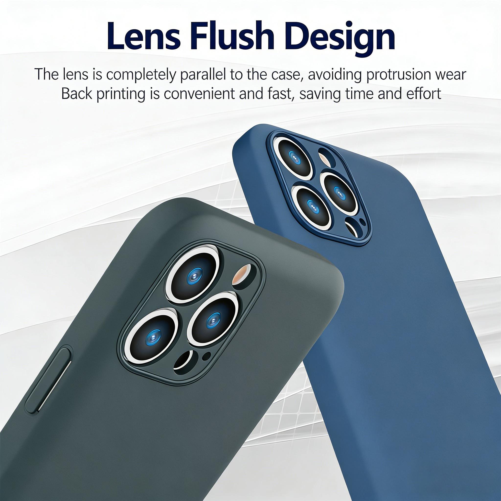 【Two-Pack】For iPhone 11-17 Pro Max Plus AIR Phone Case, Hidden Built-in Card Slot Design, Hidden Camera Protection, Hollow Heat Dissipation & Shockproof Anti-Fall, Minimalist Design，Black