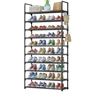 Shoe Rack - 3-10-Tier Shoe Organizer with Side Handles for Closet Entryway Bedroom Easy Assembly Storage Shelf for Versatile Placement  BlackFriday