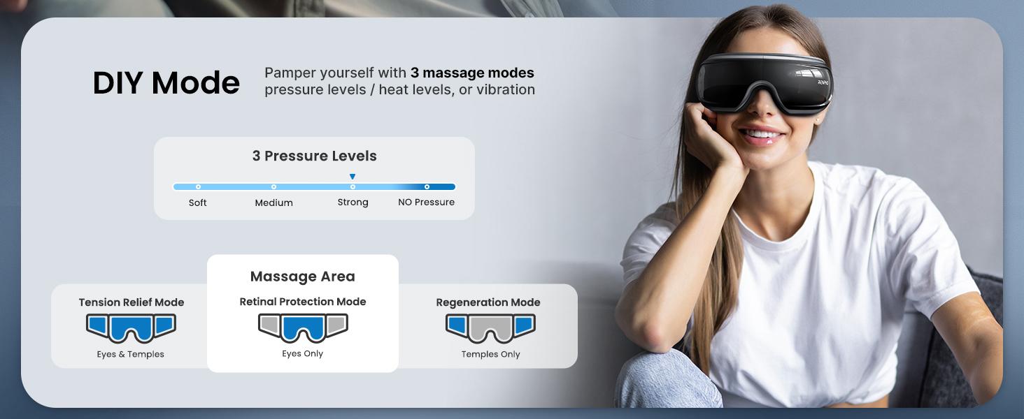 RENPHO Back and Eye Relaxation Gifts Bundle, Back Heating Pad and Eyeris 3 Eye Massager with Heat and Cooling Pack, Valentines Day Choice for Women Mom Wife