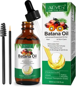 ALIVER Batana Oil for Hair & Skin & Eyebrows & Eyelashes 2.02 fl oz（60ml）