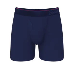 The Blueberry Pie | Shinesty Red Tip Navy Ball Hammock® Pouch Underwear With Fly