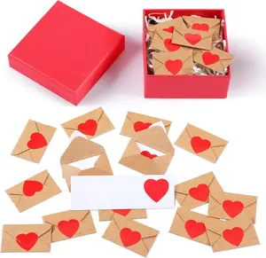 60 Sets Mini Love Notes for Him Her with Envelopes Blank Cards Long Distance Relationship Christmas Gifts Bulk Valentines Day Card for Boyfriend Girlfriend with Envelopes(Love Heart,Red)