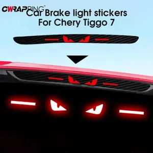 1Pcs Car Personality Brake Tail Light Sticker Eagle Eye Auto Light Hawkeye Styling Decorate Sticker for Chery Tiggo 7 Stickers