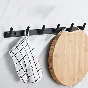 Towel Hook Wall Mounted No-Drill Bathroom Hanger, Closet Rack, Wardrobe Hook, Entryway Coat Hook, Space-Saving Design