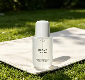 PHLUR Heavy Cream Body Mist 8 Fl Oz 240ml, Multi-Use Hair & Body Perfume Spray for Women, Irresistible Gourmand Scent with Vanilla, Marshmallow, Coconut Cream & Bright Citrus Notes, Soft Sweet Long-Lasting Daily Fragrance