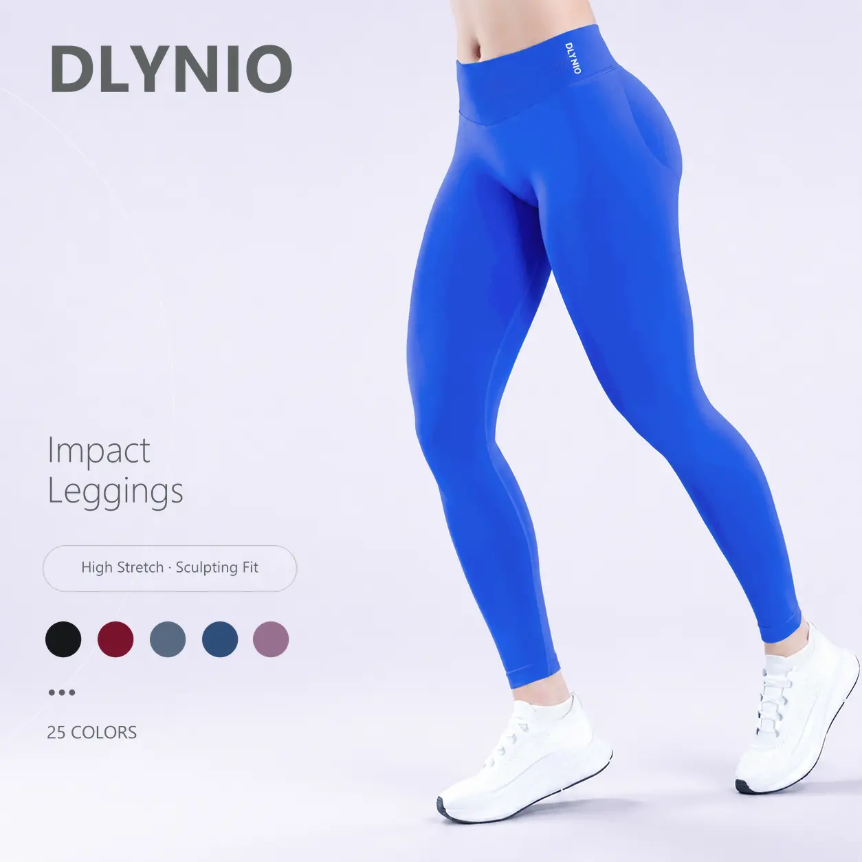 DLYNIO Women's Sports Leggings, Essential Sports Bottoms for Outdoor Activities