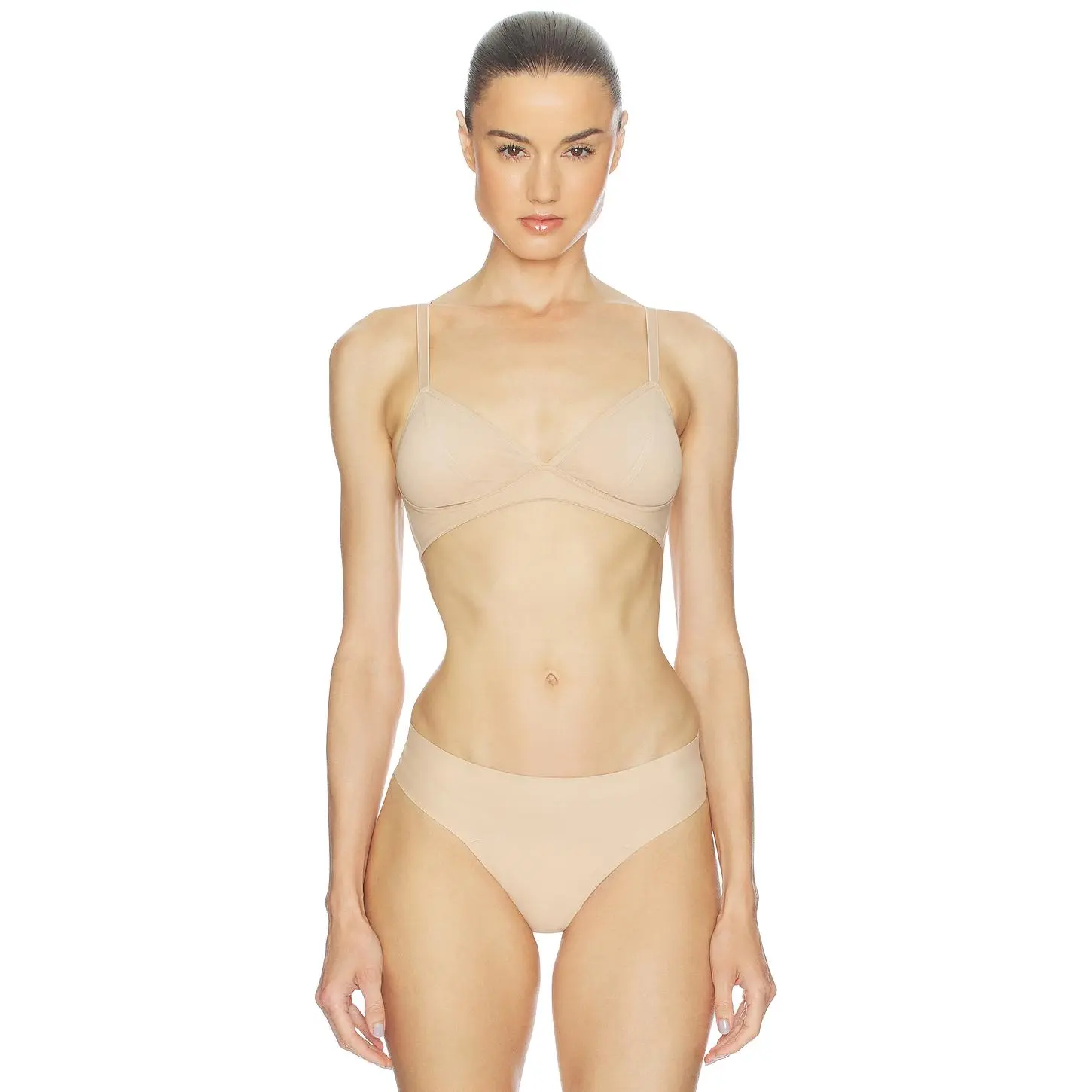 Knix Mesh Bra in Warm Sand