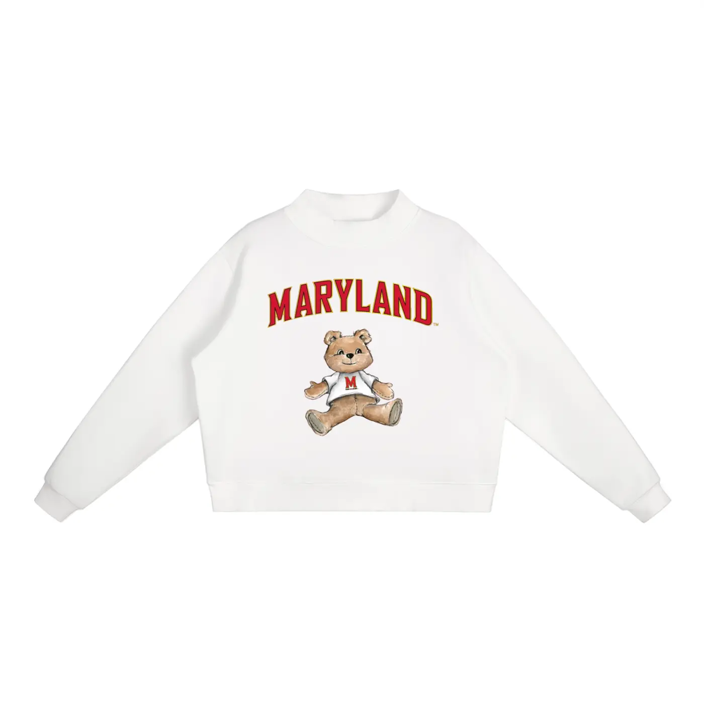 University of Maryland Mock-Neck Crew Sweatshirt
