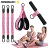 MANUEKLEAR Upgraded 3-Tube Pedal Resistance Bands with 3 Handles, Adjustable Tension Ropes, Abs Training Straps, Pilates Equipment for Home Workouts, At Home Gym Equipment, Stretch Exercise Bands for Leg & Arm Training