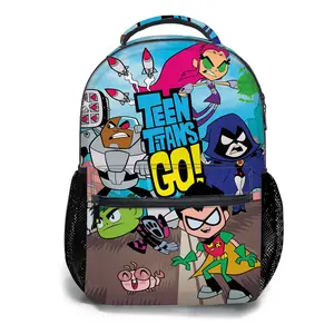 Teen-Titans-Go!-Backpacks for Girls, Cute School Backpack for Girls Boys, Aesthetic Bookbag for Teens, Lightweight Classic Backpack for Travel, Work, Picnic A-76