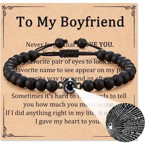 Gifts for Husband Boyfriend Valentines Day Gifts for Him Boyfriend Husband 100 Language Love Bracelet(Sheet)
