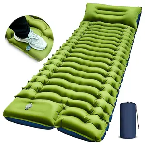 Inflatable Camping Mat with Pillow, Lightweight Camping Mat with Pump, Portable Sleeping Mat for Camping & Hiking & Travel