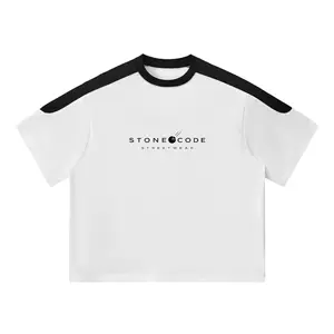Stone Code Color Block Oversized T-Shirt