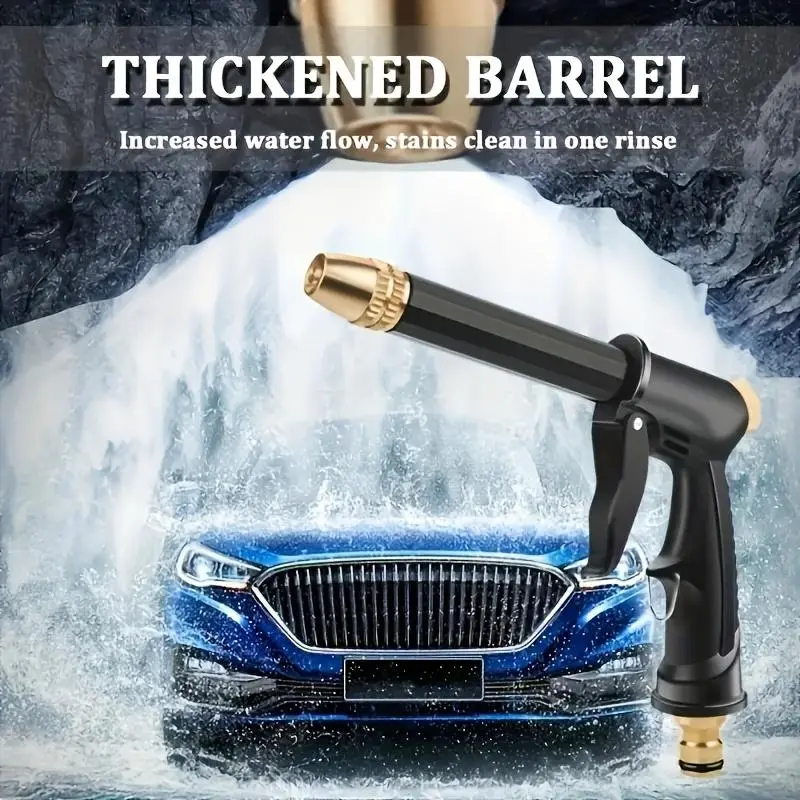 Pressure Washer Handheld, Heavy-Duty Model with Extended Handle - Ergonomic Grip, Adjustable Nozzle, Adjustable Water Pressure - Suitable for Car Washing, Home Use [Item No.: Xbc01688/A12Pcssckk], Handheld Power Washer
