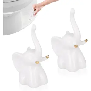 2pcs Bolt Caps, Bolt Elephant Knob Cover, Seat Bowl Covers Bottom Bolt Screw Covers Caps, Decorative Easy installation Set for