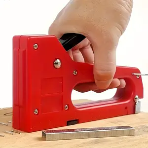 Staple Gun Kit with Staples, Portable, Adapts to 4-8mm Staples, Ideal for DIY Furniture, Upholstery, Woodworking, Essential Tool Set