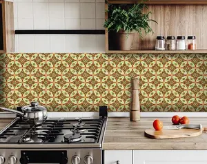 HomeRoots 400352 6 x 6 in. Gloria Yellow Removable Peel & Stick Tiles