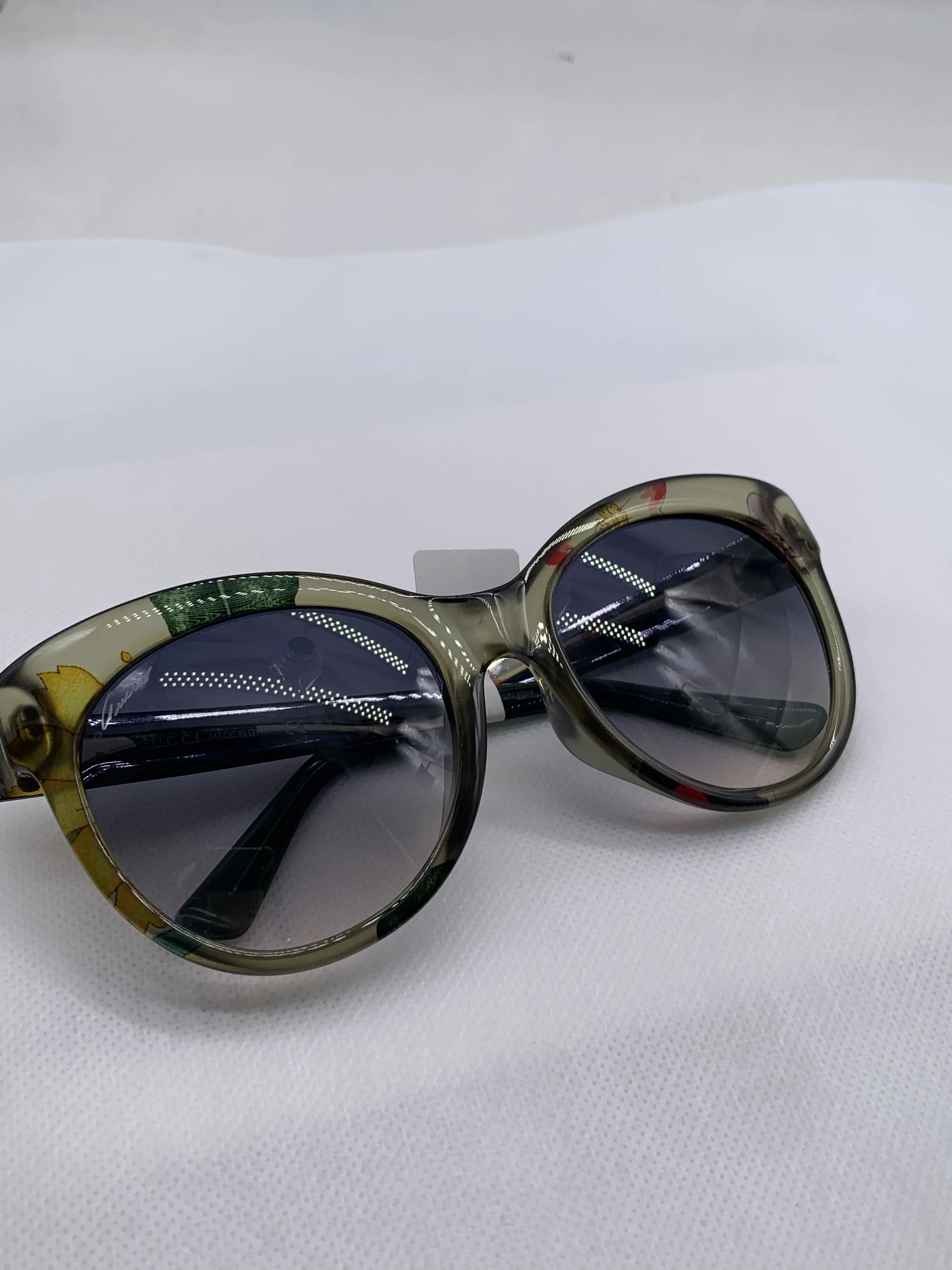 Pre-owned Gucci Vintage Floral Print Round Gradient Sunglasses/FYWJ04323532/3532