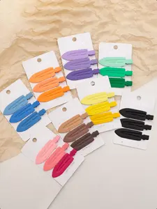 24pcs Candy Color Hair Clips, Matte Duckbill Clamps, Perfect for Bangs and Hairstyles, High Volume Top Clip, Women's Daily Hair Accessories