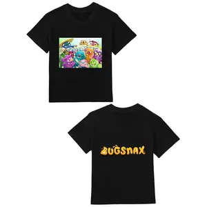 Bugsnax03 Teen's T-Shirts Round Neck Short Sleeve Shirts Gifts For Boys & Girls Spring & Summer Gifts For Anime Fans