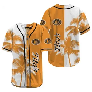 Tito's Tropical Coconut Tree Baseball Jersey Jersey Shirt, Trending Jerseys, Cosplay Jersey, Jersey, Jerseys Top, Gift For Him, Gift For Her, Jerseys Lover.