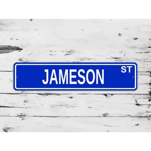 Jameson Street Sign Personalized Custom Name Gift