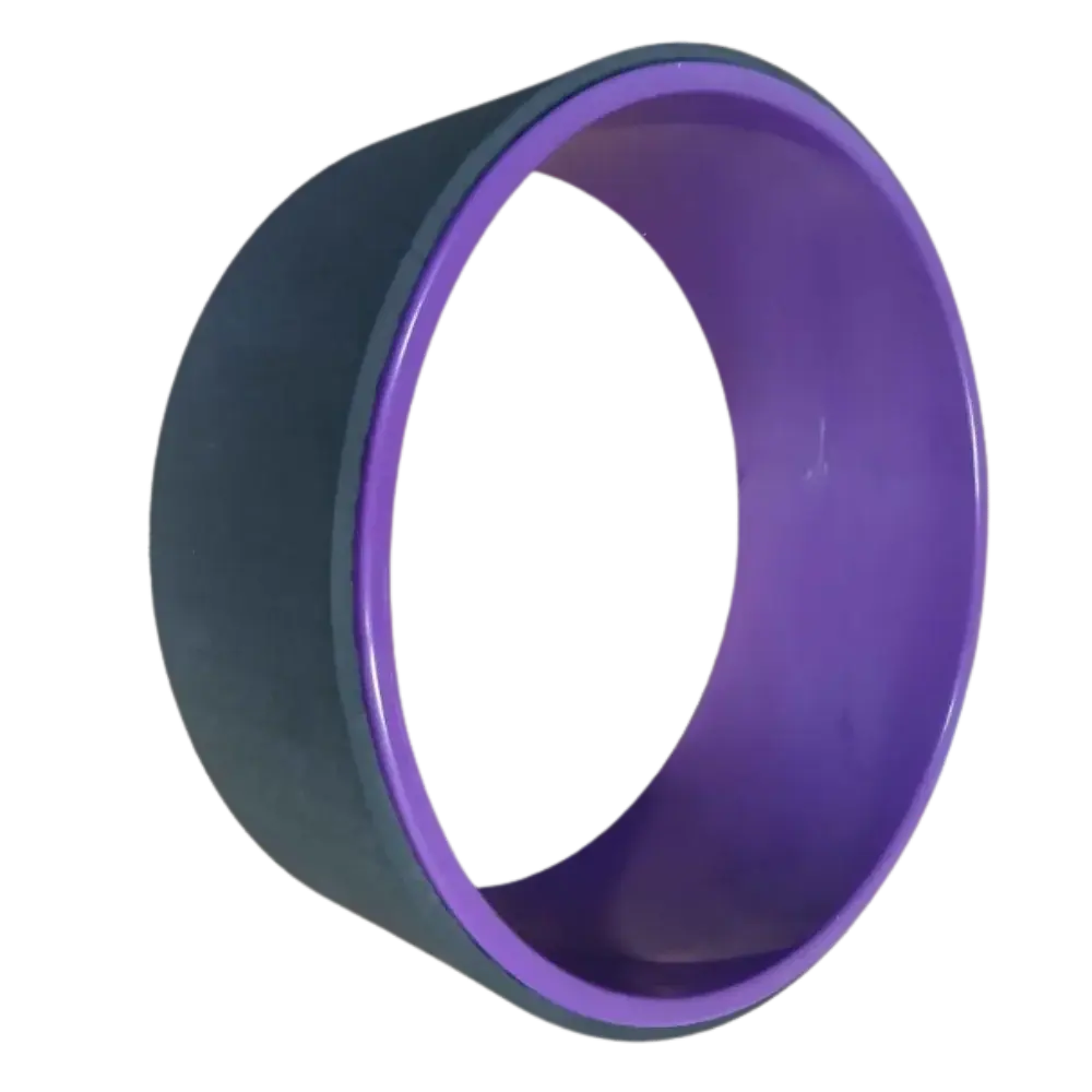 French Fitness 12.5 x 5 Inch Yoga Wheel (New), Spinal Decompression, Durability, With Wheel Yoga