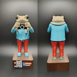 Urban Sapo Concho with Camera | 3D Printed Boricua Art Collectible