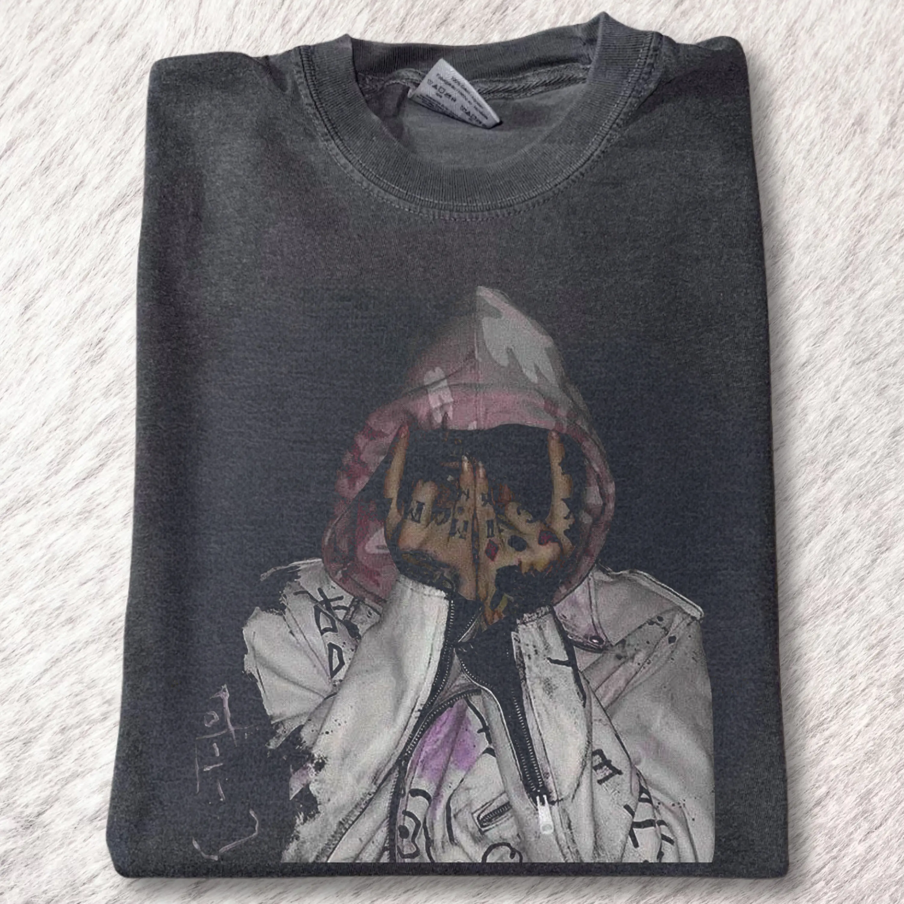 Vintage Lil Peep Cool Graphic Tee - Lil Peep Merch - Rapper Tee - Printed Graphic Tee For Gift - Music Shirt - Top Menswear Womenswear Streetwear Cotton Comfort