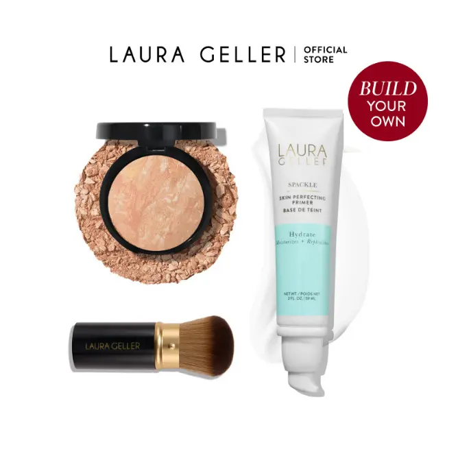 Laura Geller Build Your Own: Makeup Made Simple (3PC) - Includes Makeup Brush, Powder Foundation, and Primer Laura Geller Build Your Own: Makeup Made Simple (3PC) - Includes Makeup Brush, Powder Foundation, and Primer