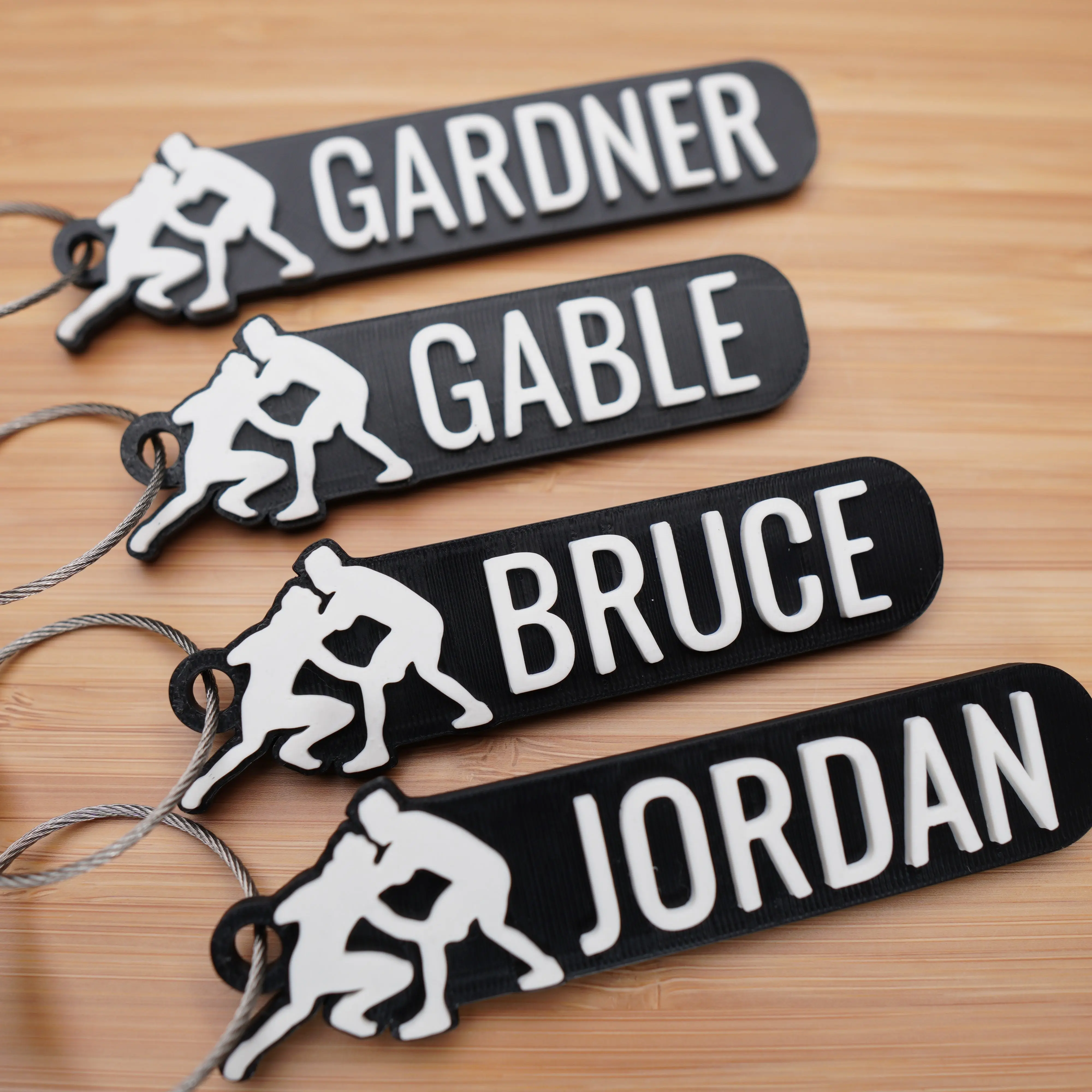 Personalized Wrestling Keychain - Perfect for Keys, Bags & Bottles