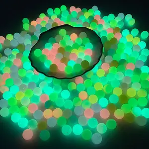 100PCS 15MM Glow-in-the-Dark Luminous Silicone Round Beads, Soft Flexible Texture, for DIY Crafting, Jewelry Making (Toys & Hobbies, Beading Supplies)