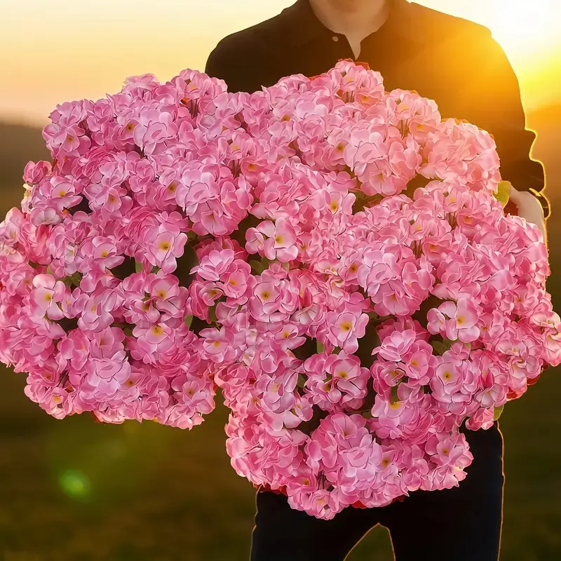 10pcs UV Resistant Artificial Gillyflower, Durable Plastic Flowers, Artificial Flower Bouquet for Indoor Outdoor Decor, Wedding Graduation Garden Centerpiece, Artificial Flowers For Outside