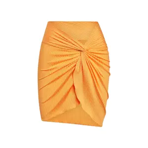 Andros Mini Sarong - Clementine Wide Rib