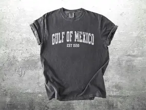 Gulf of Mexico Comfort Colors Shirt, Subtle Protest Shirt, Minimalist, Oversize, Womens, Mens