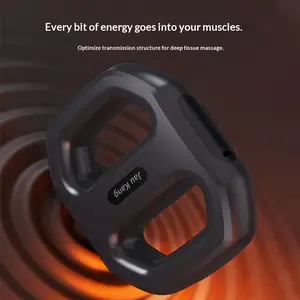 Fascia ring, 4 modes & 3 intensity settings muscle handheld vibration massager, suitable for abdominal, back and waist, leg massage relaxation tool, portable muscle massager, ultra-compact design, perfect gift for dad, mom, friends #GlobalSelection