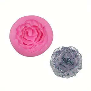 1PC Flower Bloom Rose Shape Silicone Cake Pan Fondant Soap 3D Cake Molds Cupcake Jelly Candy Chocolate Decoration Baking Tool Moulds