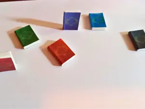 Handmade Set of 6 Decorative Mini Books 1:12 Scale