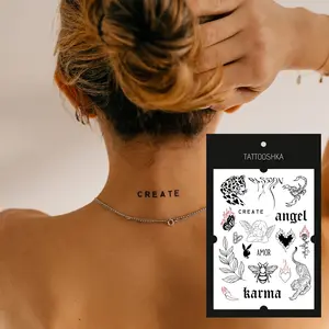 Brutal (LB-147). Temporary tattoos. Party tattoos. Kids tattoos. Custom design. Tattoo sets. Ukrainian. Realistic. Waterproof