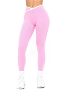 Dream Heather Contrast Legging - Pink Sugar