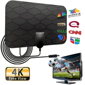 2026 New Indoor Digital TV Antenna for Smart TV, Supports  1080P HD Local Channels, Long Range Signal Booster, Easy Installation, No Monthly Fee
