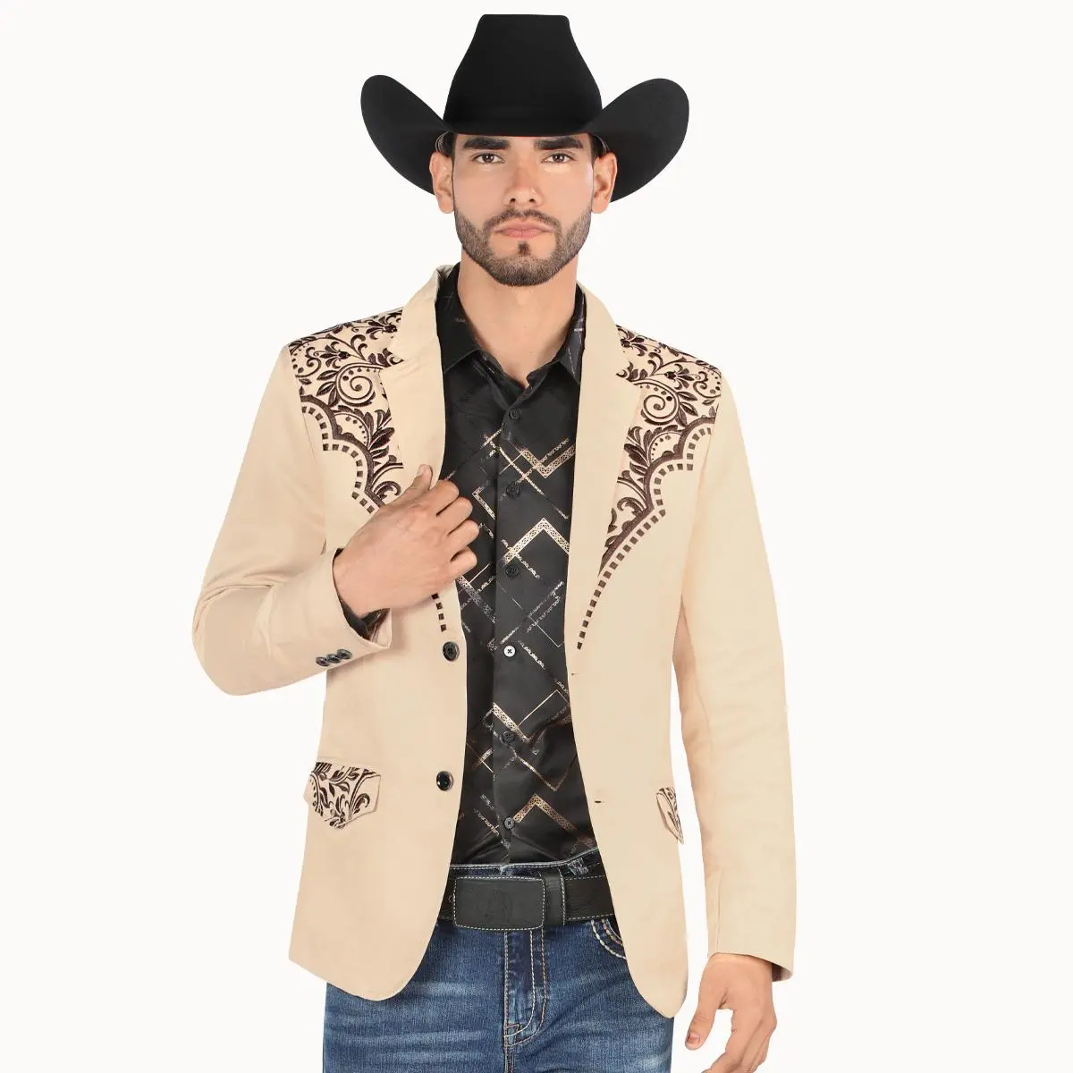 Lamasini Blazer Slim Fit Double Buttom, Medium Length, Hand Wash Only, All Seasons, Plaid Pattern - Menswear, Coats