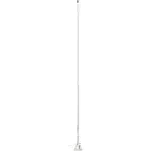 White 5' Scout VHF Antenna 3dB Lift Lay Mount 5M RG-58