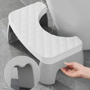 Plastic Squat Toilet Stool, Non-Slip Waterproof Adult Bathroom Footrest, Single Pack, Ideal for Home Use, Easy Installation