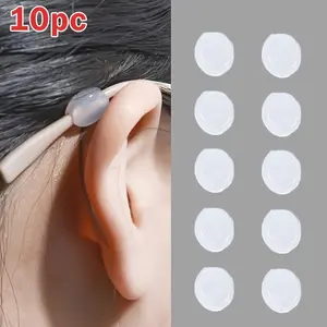 10 Pcs Anti-Slip Nose Pads and Earhooks, Soft Nose Pads, Anti-Slip Goggle Arms, Ideal for Sports, Running, Work, Prevents Goggles From Slipping