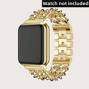 Women's Fashion Alloy Stainless Steel Watch Band for Apple Watch Series 1-10, Ultra Se, Iwatch 38-49mm, Durable & Stylish Accessory, Smart Watch Straps