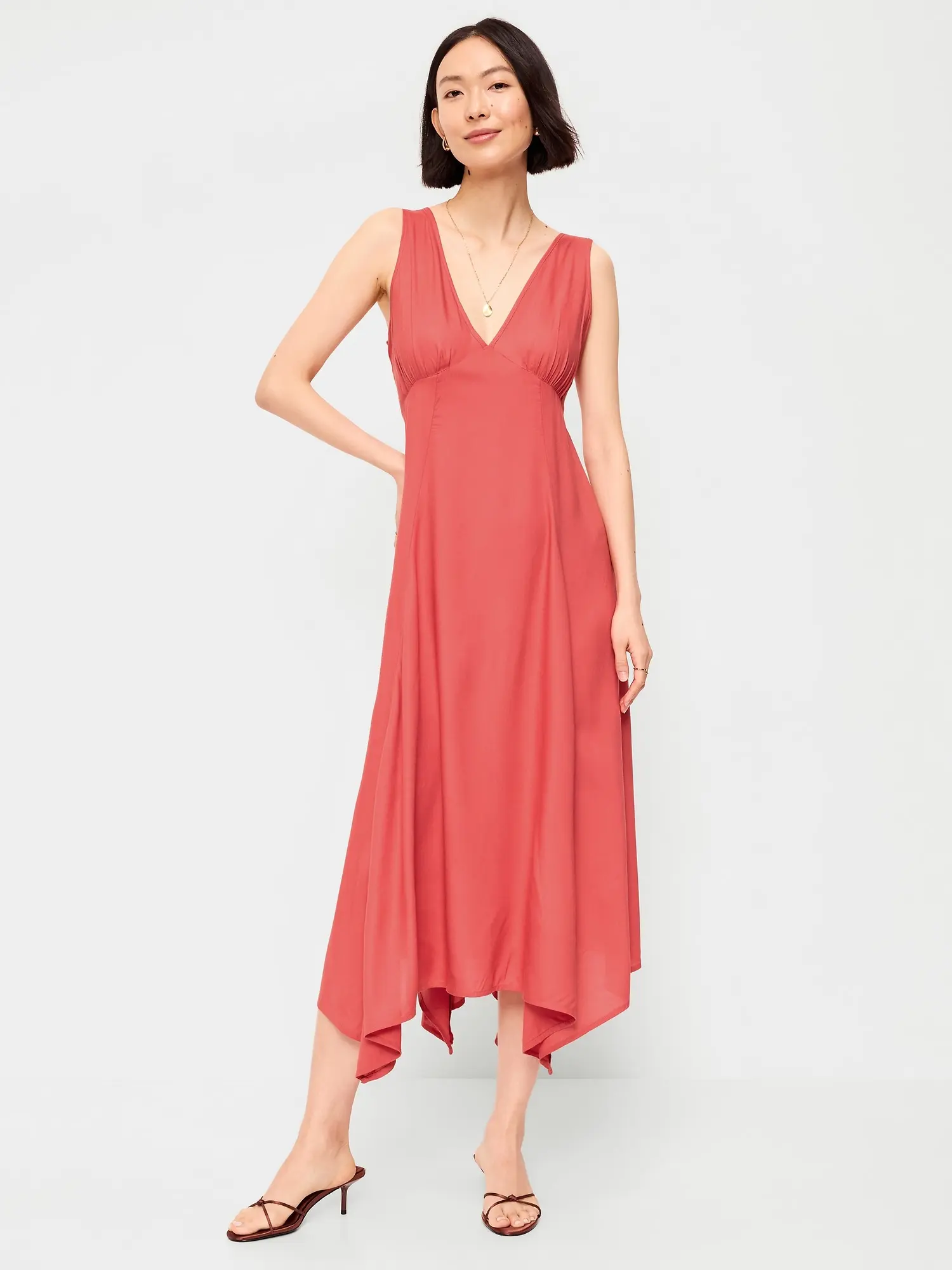 Old Navy Women's Handkerchief Hem Midi Dress - TikTok Shop