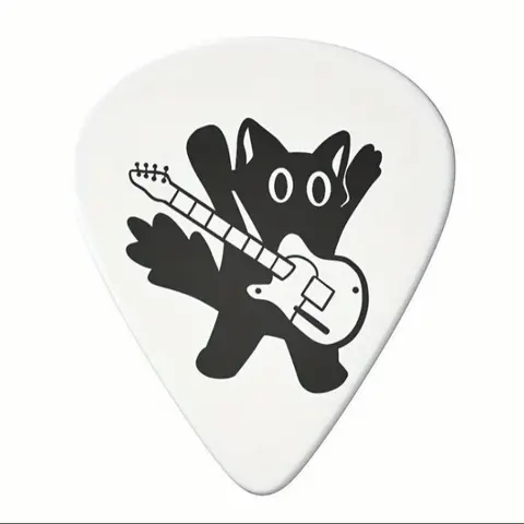 Cat Playing Guitar Pattern Guitar Pick, Guitar Pick,Music Accessories for Bass,Acoustic & Electric Guitar, Guitar Accessories,Music Studio Equipment, Musical